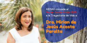 Lee más sobre el artículo Dra. Mirian Acosta Peralta recibe el Premio García Aretio a la Trayectoria de Vida 2025