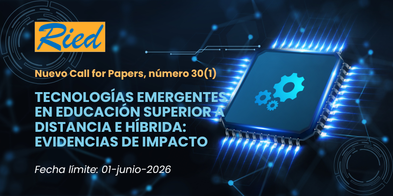 Lee más sobre el artículo Nuevo Call for Papers de RIED: Tecnologías emergentes y evidencias de impacto en ES