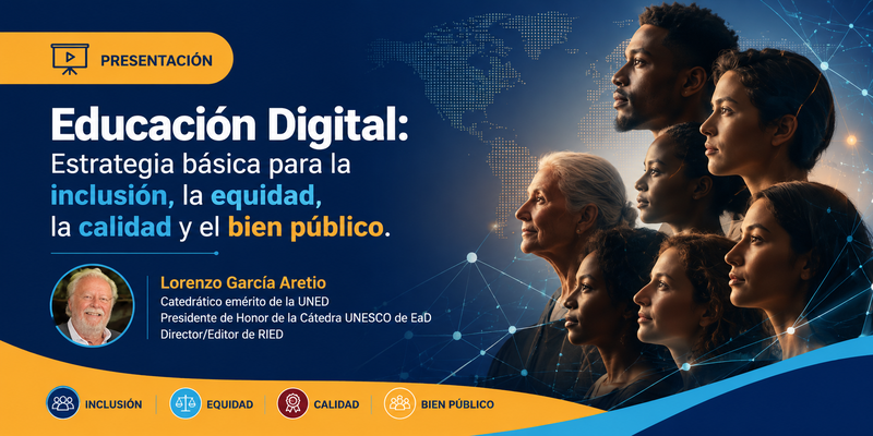 Lee más sobre el artículo García Aretio reivindica la educación digital como estrategia para la inclusión y la calidad